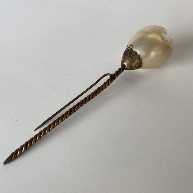 HAT PIN, Large Pearl